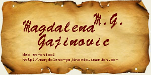 Magdalena Gajinović vizit kartica